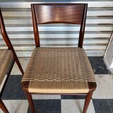 Set of 5 chairs from the 50s designed by Georg Leowald