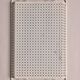 Perforated white metal tray, Mathieu Matégot, 1950s