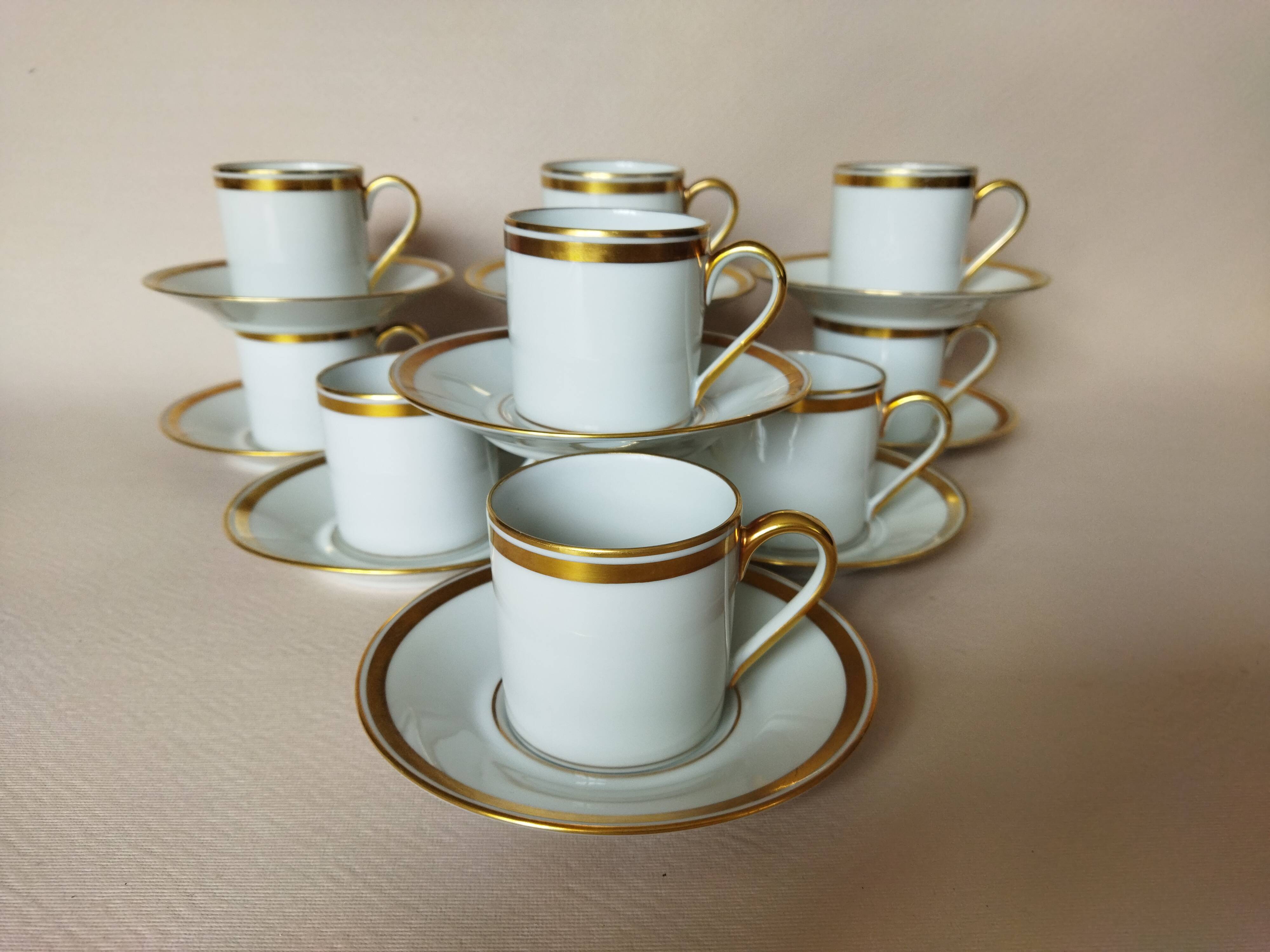 10 Ahrenfeldt Limoges coffee cups