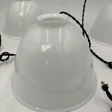 Opaline pendant lights