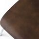 1 of 2 Vintage Plywood Dining Chairs, 1980s German Design, Metal Legs