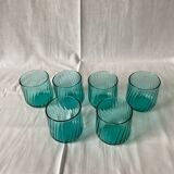 Small turquoise glasses