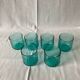 Small turquoise glasses