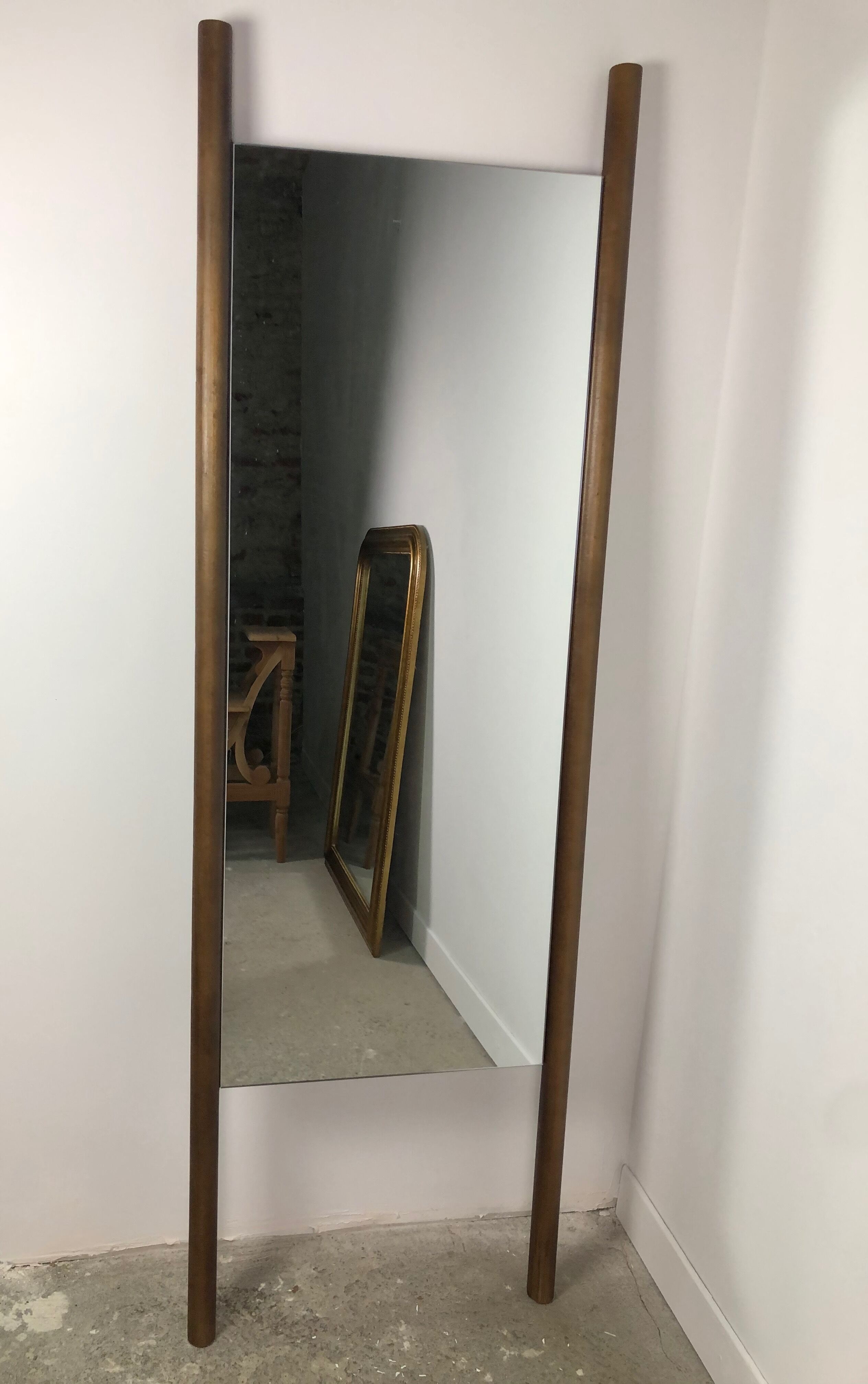 Scandinavian mirror has to back or hang 90'S 54x170cm