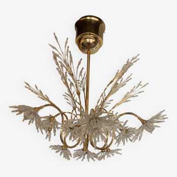 Profili studio chandelier gold plated and Swarovski crystal