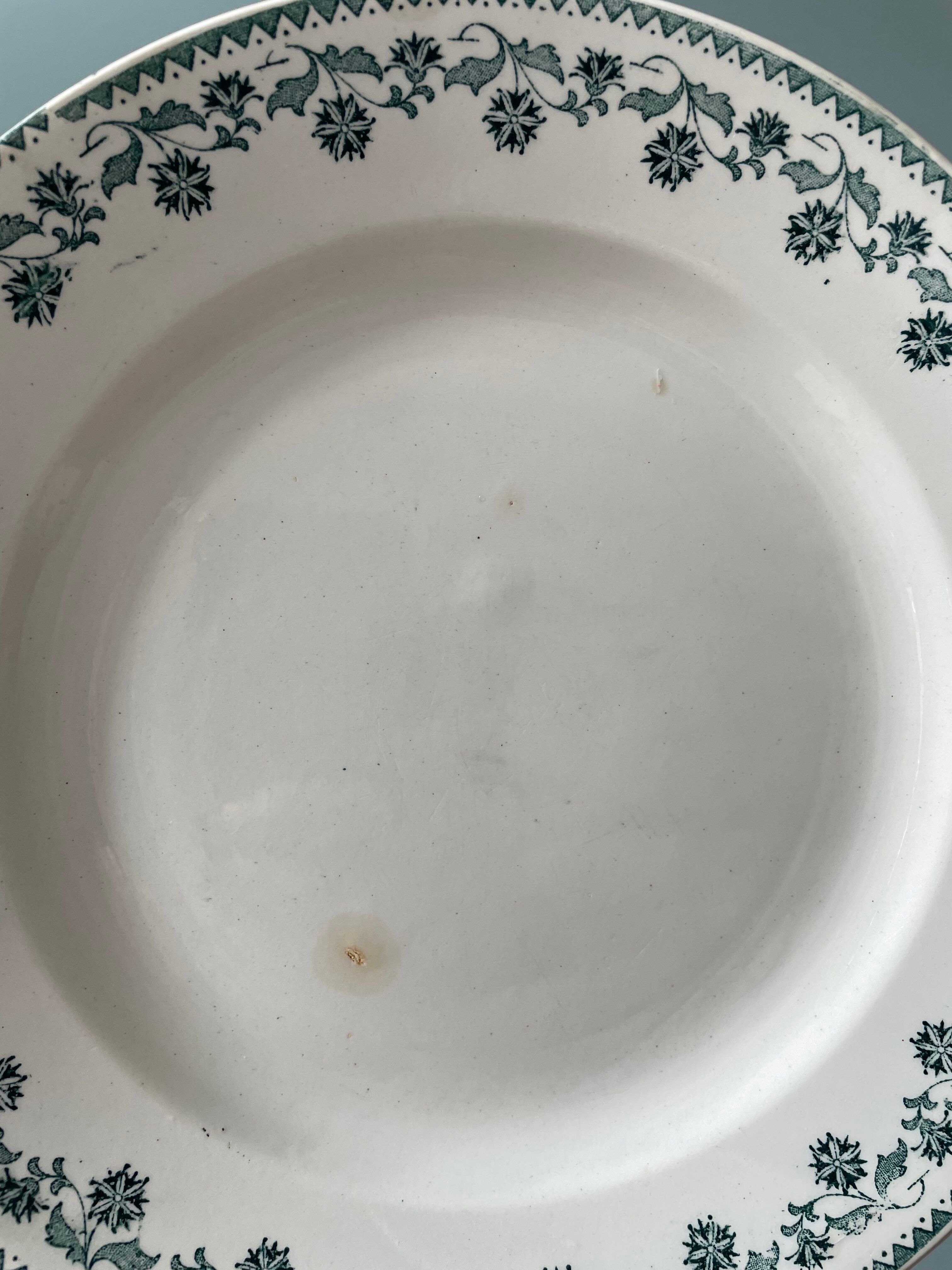 Set of 9 flat plates georgette Moulin des Loups & Hamage collection
