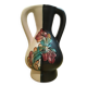 Black and white Vallauris vase, H. Caillet flower, vintage graphic 1960 1970