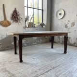 Solid oak farmhouse table 185cm
