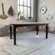 Solid oak farmhouse table 185cm