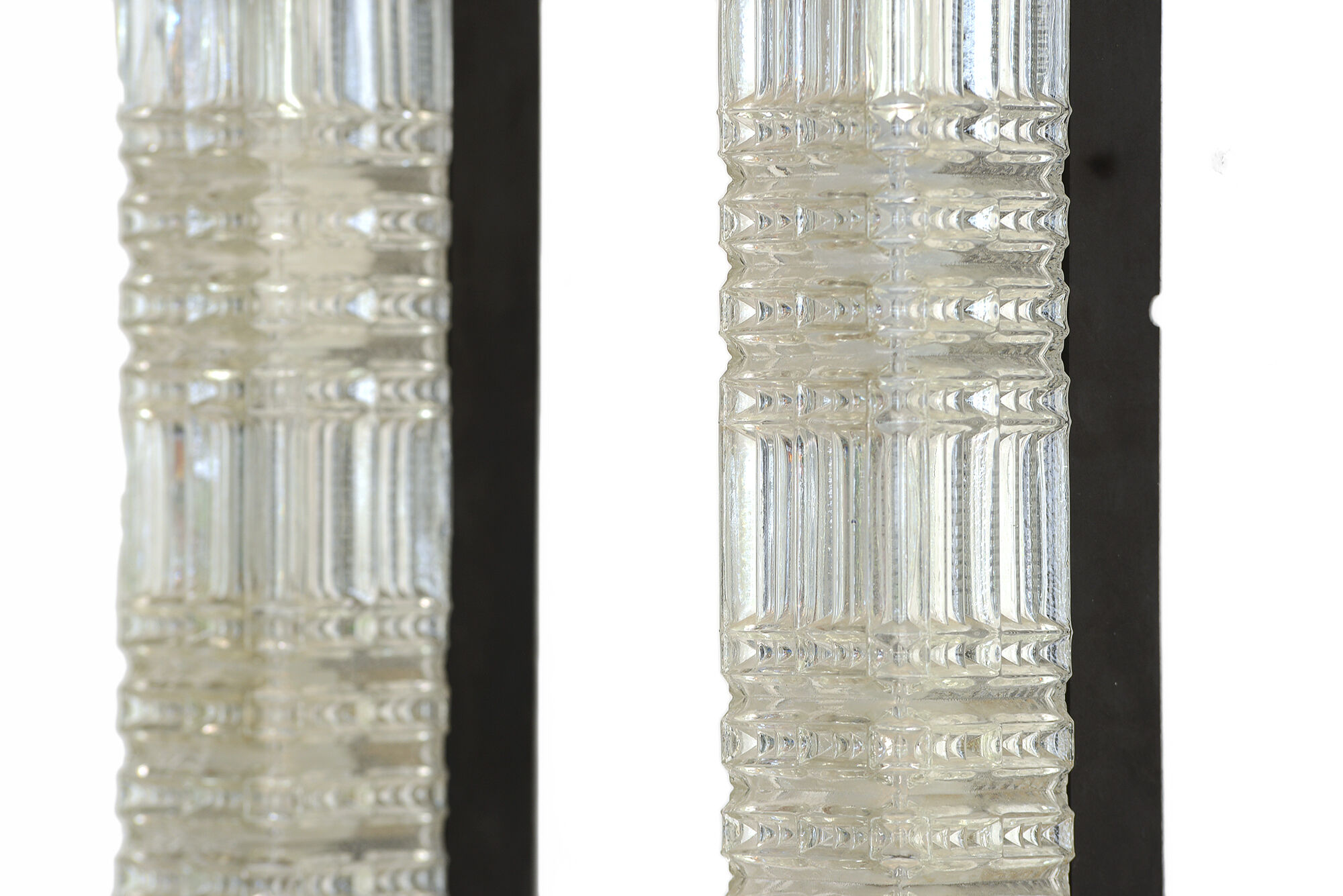 Pair of glass wall sconces by HoSo, Germany 1970s
