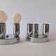 Set of Two Wall Lamps, Flush Mount, Sputnik, Space Age, Italy, 1970s