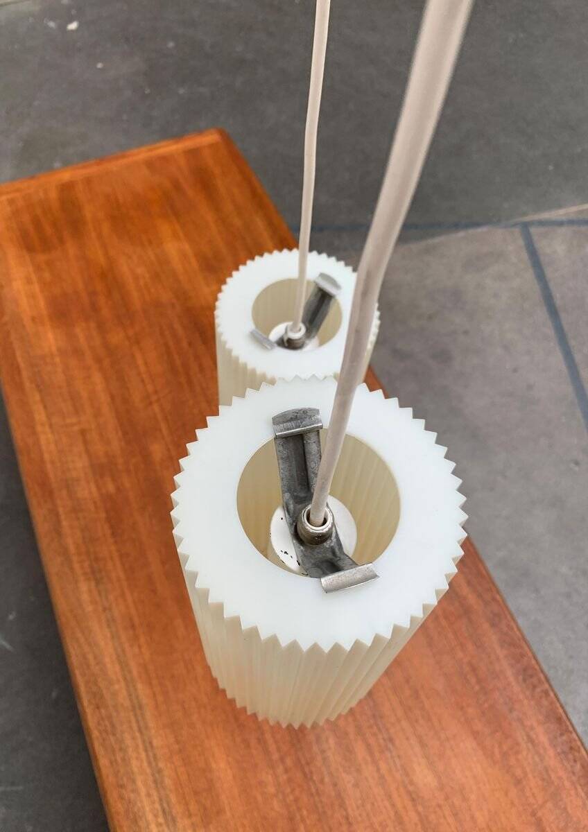 Modern mid-century German plastic suspension by Erco.