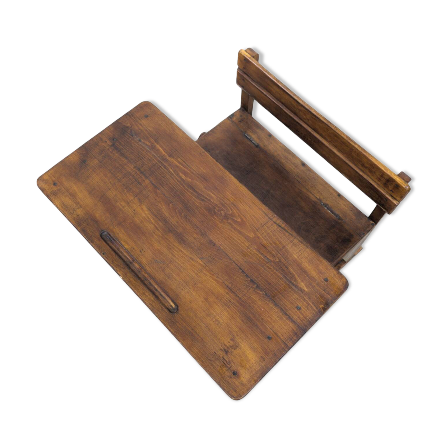 Bauhaus wooden kids folding school desk, 1920s