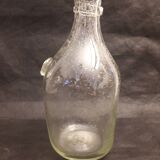 Bottle bubbling glass artisan Biot vintage 1970