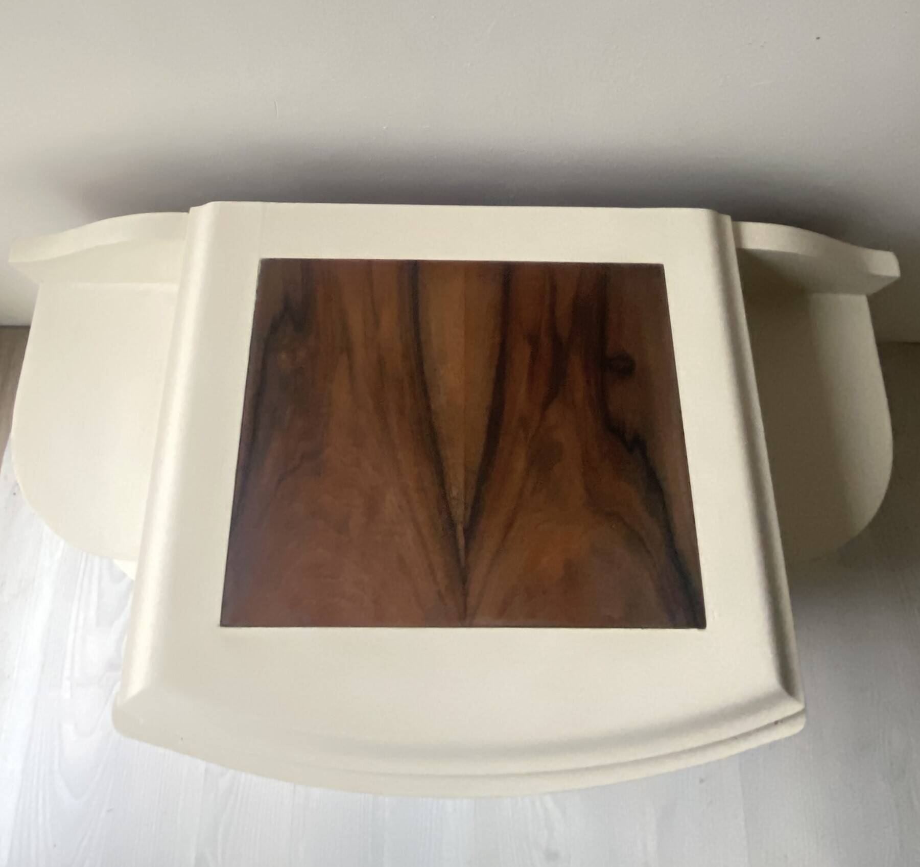 Chevet Art Déco années 1930 - Bois et plateau incrusté