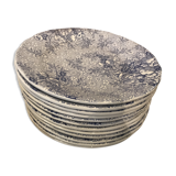 Series of 25 plates Italian