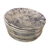 Series of 25 plates Italian