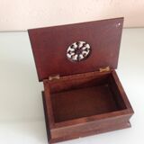 Old patented open-wood cigarette box 30-40 years