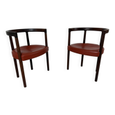 Lot de 2 chaises scandinave   Ole Gjerløv-Knudsen & Torben 1960