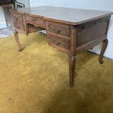 Double-sided solid oak desk