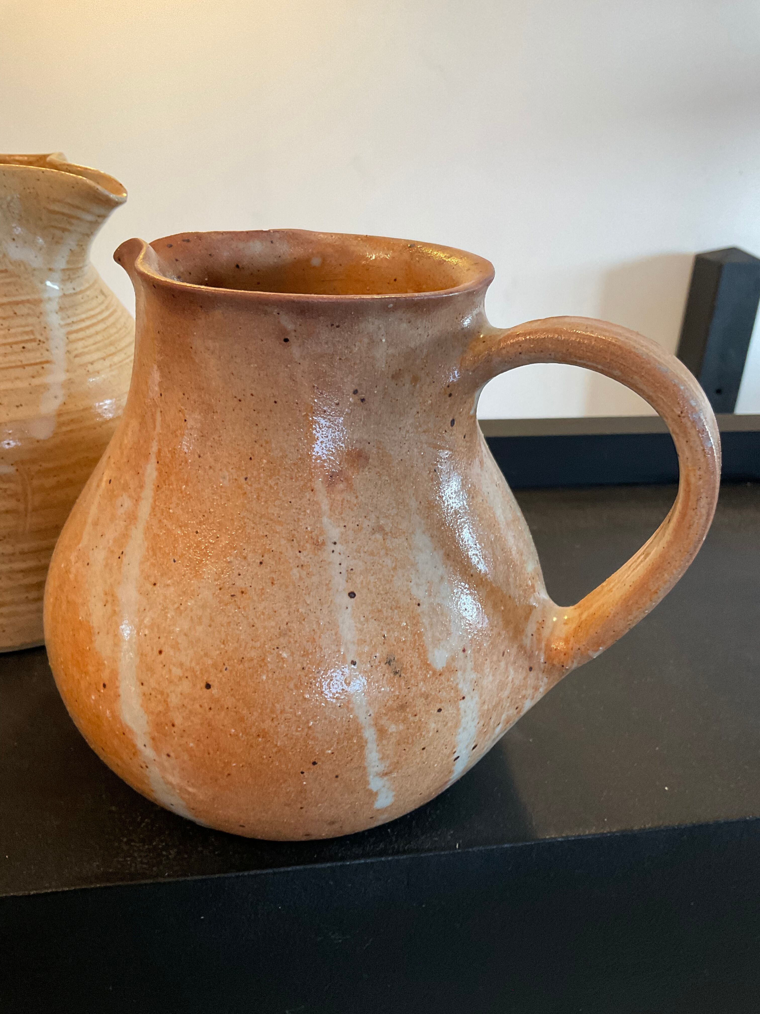 Pair of vintage stoneware jugs