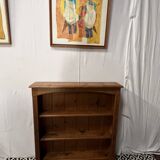 Bibus in solid pine, bookcase in pitch pine, 20th century manufacturing