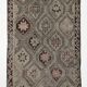 5x9 Cream Brown Handmade Kilim Rug, 151x286Cm