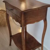 Vintage wooden dressing table with key