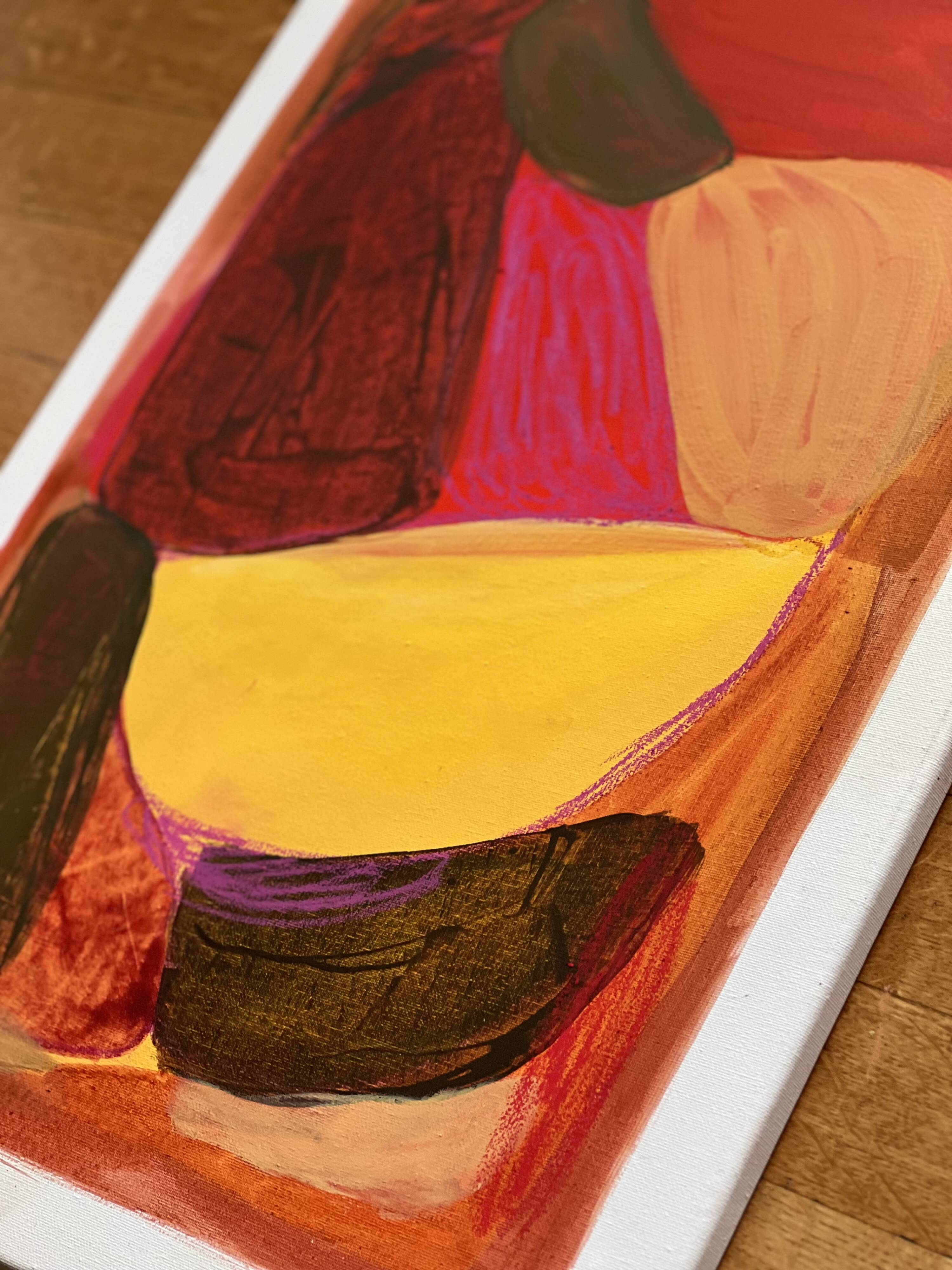 Original abstract  painting