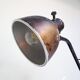 Industrial in height to be adjusted vintage clamp lamp from the 1970s