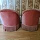 Paire de fauteuils crapaud
