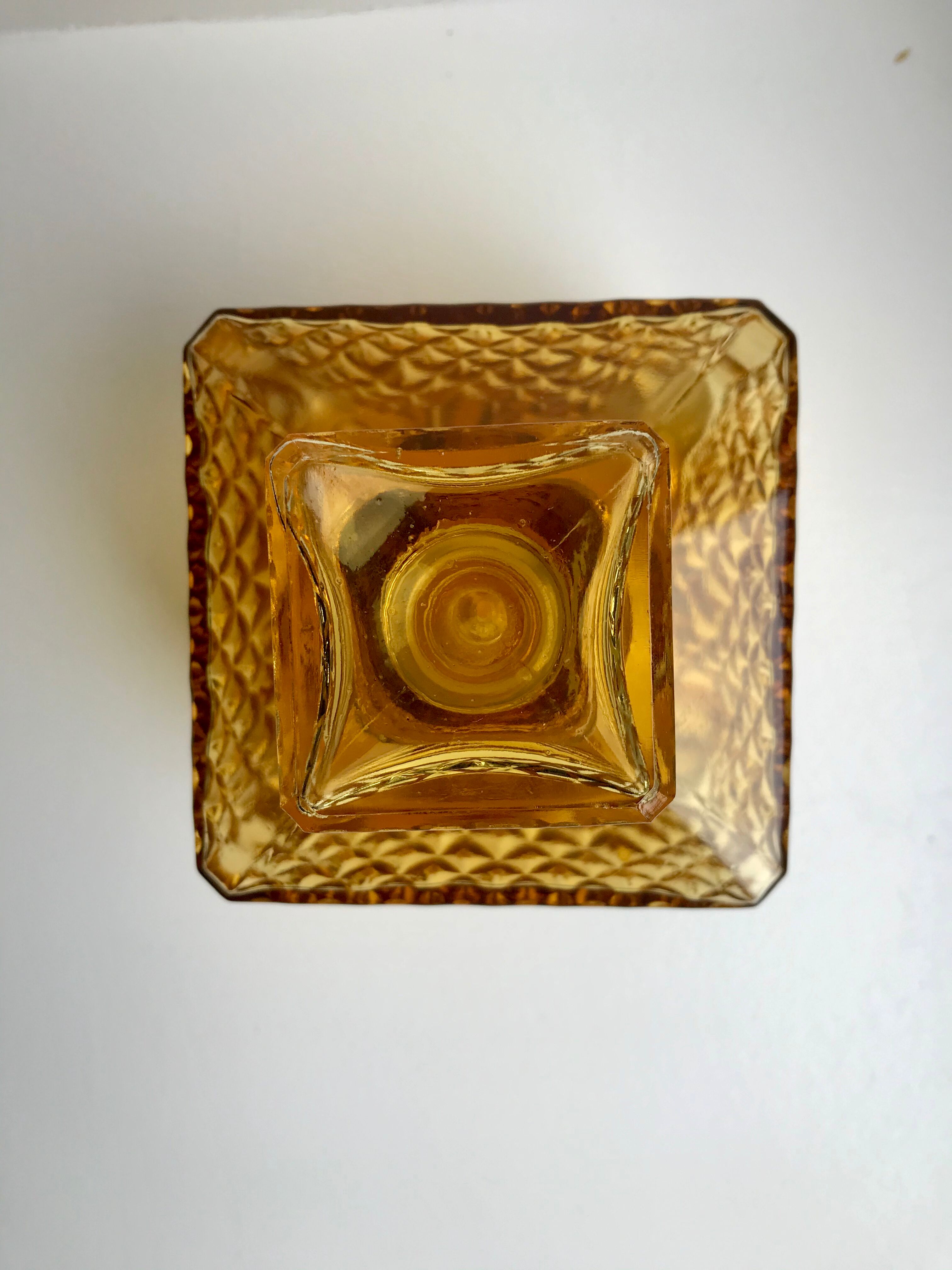 Amber whisky decanter 70s