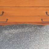 Vintage chest of drawers gilded oak 1950