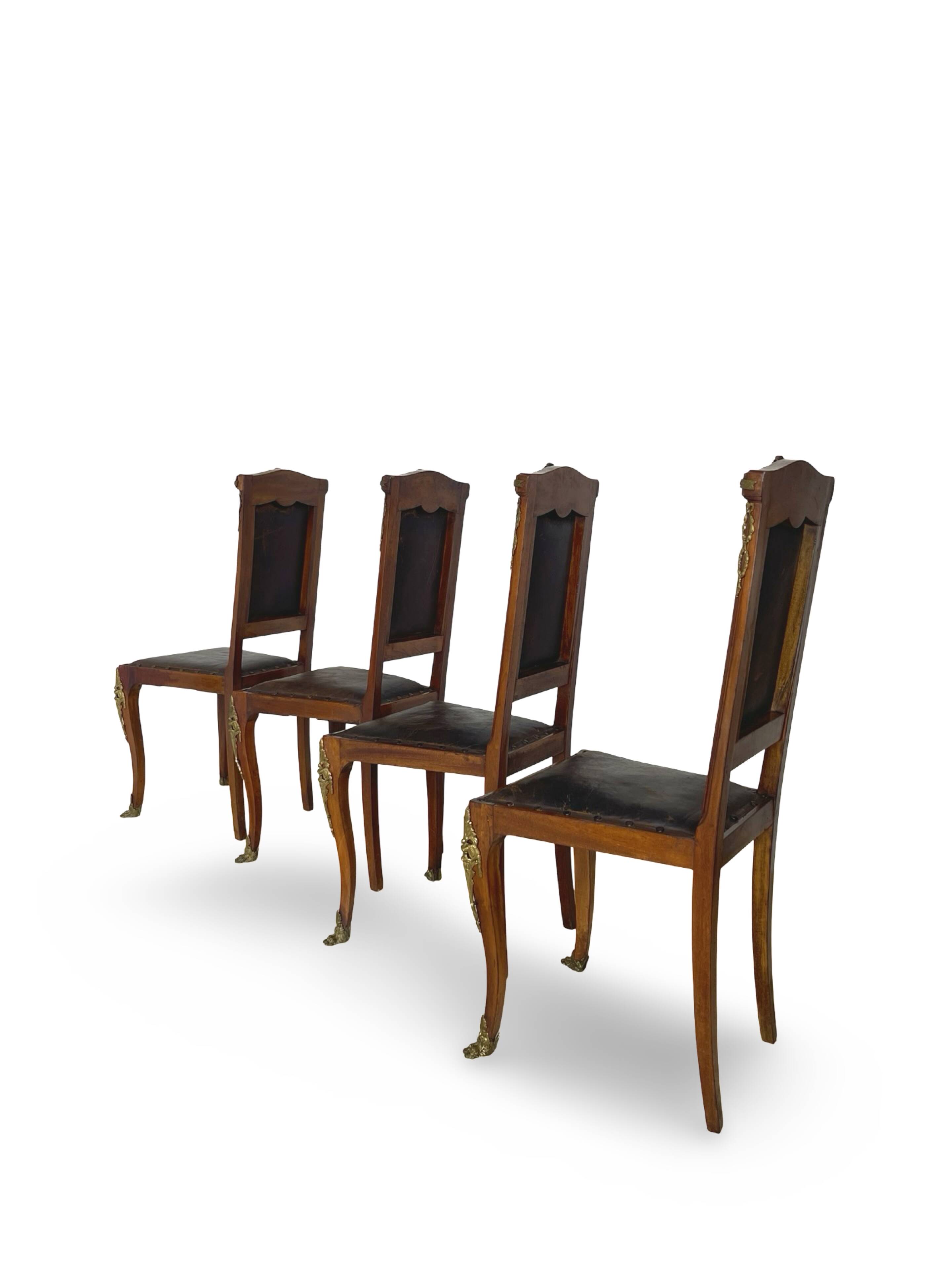 Italian art deco dining chairs 1920s