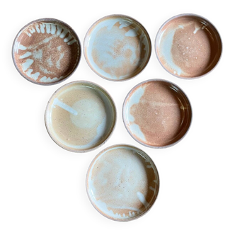 Glazed stoneware plates