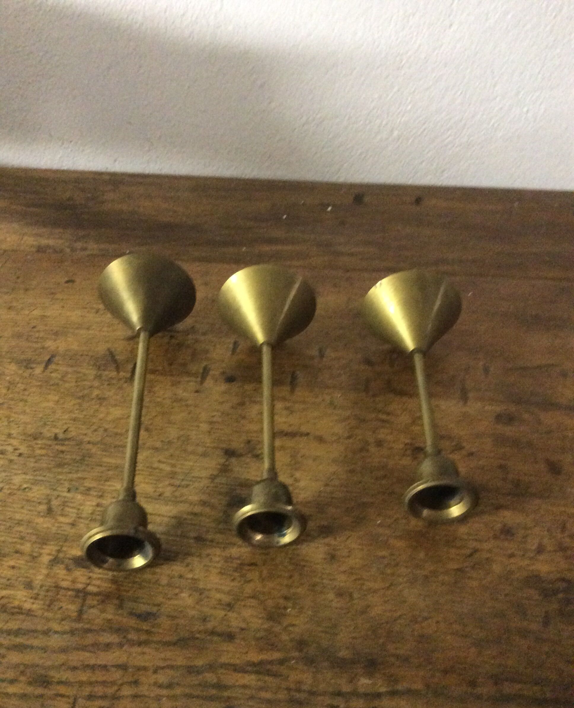 Brass candlesticks