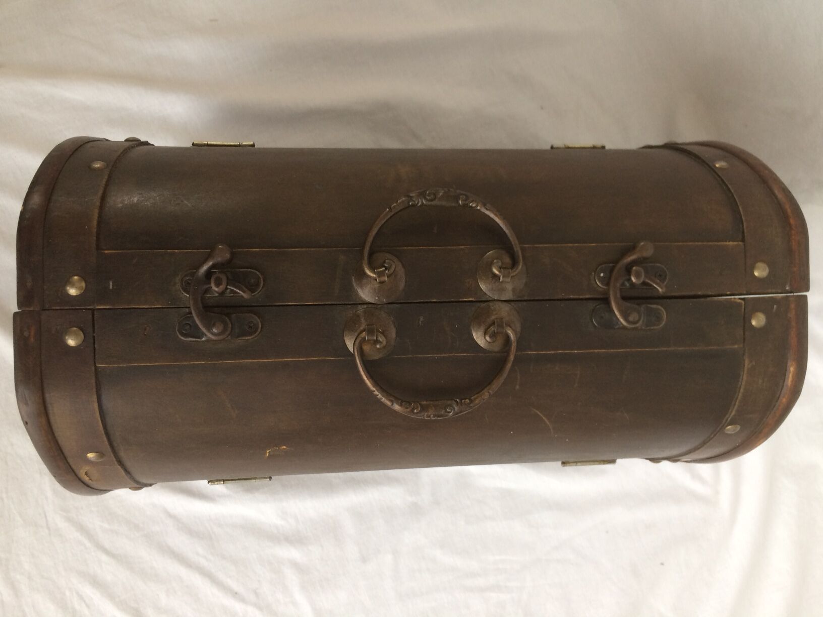 Old doctor wooden suitcase