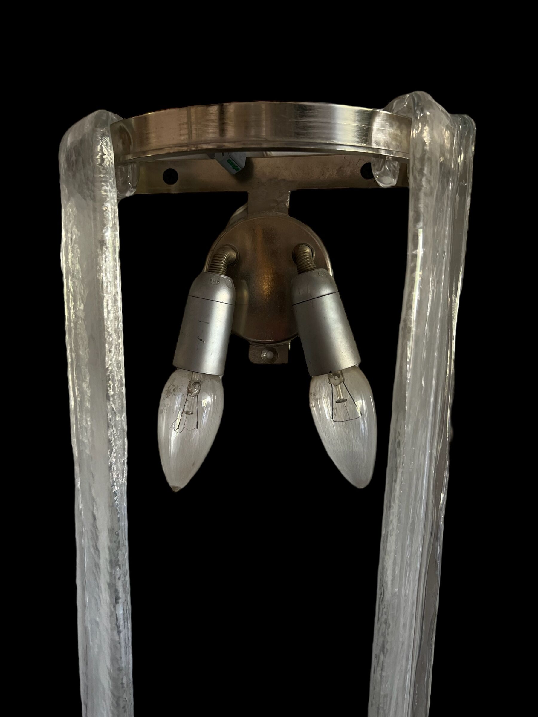 Pair of sconces " called murano waterfall " by carlo nason for mazzega