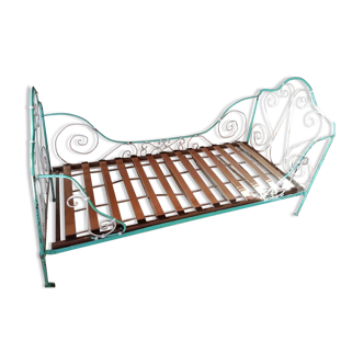 Antique foldable iron bed 50s