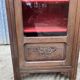 Art deco oak display cabinet with 1 glass door.