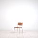 “Miss B” steel lacquered aluminium classic chair by Tito Agnoli