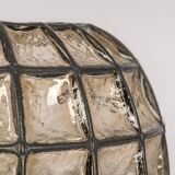 Ceiling lights in iron and clear glass by Limburg, Germany, 1960s.