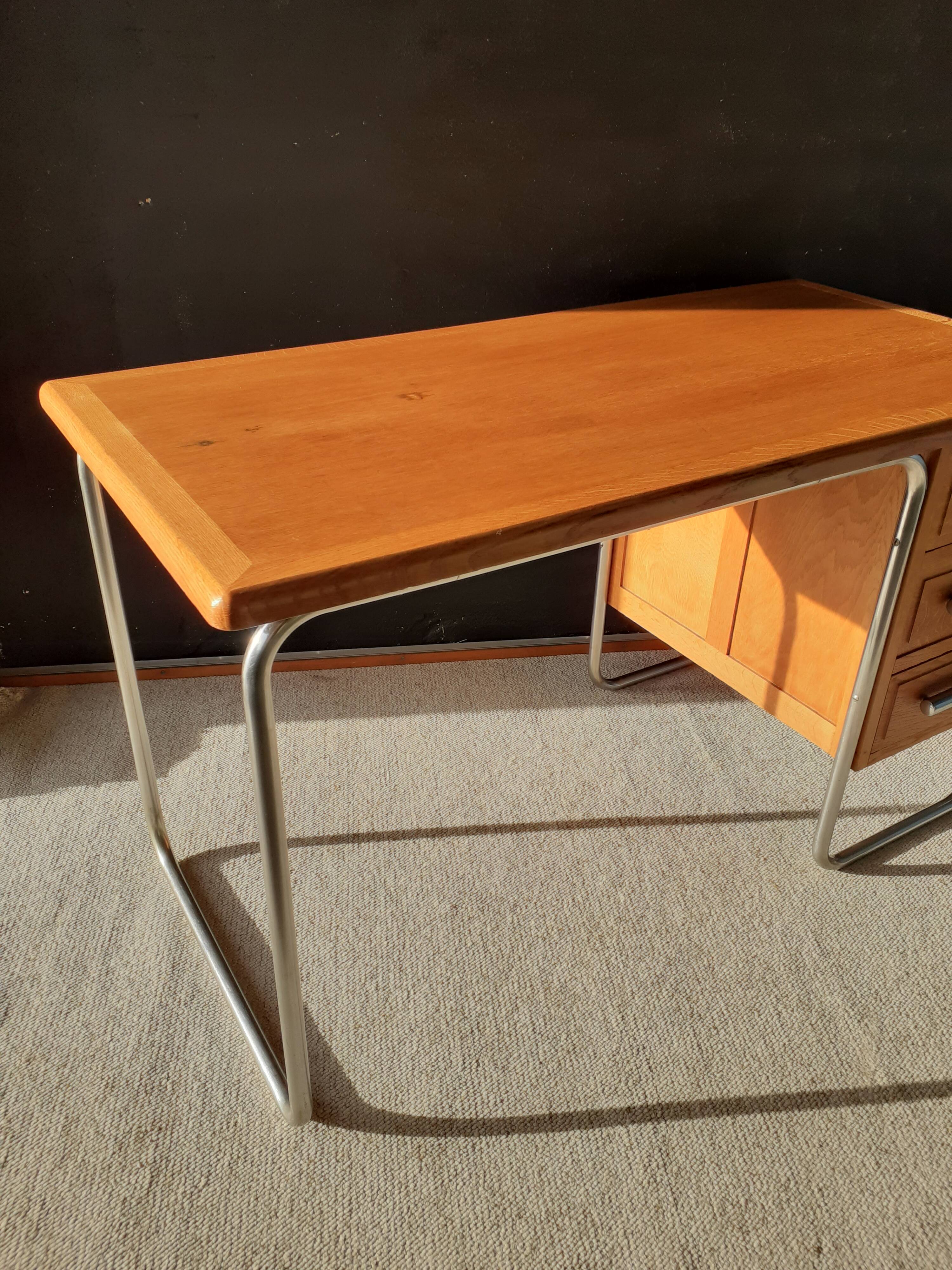 Tubular desk and bauhaus chair circa 1930