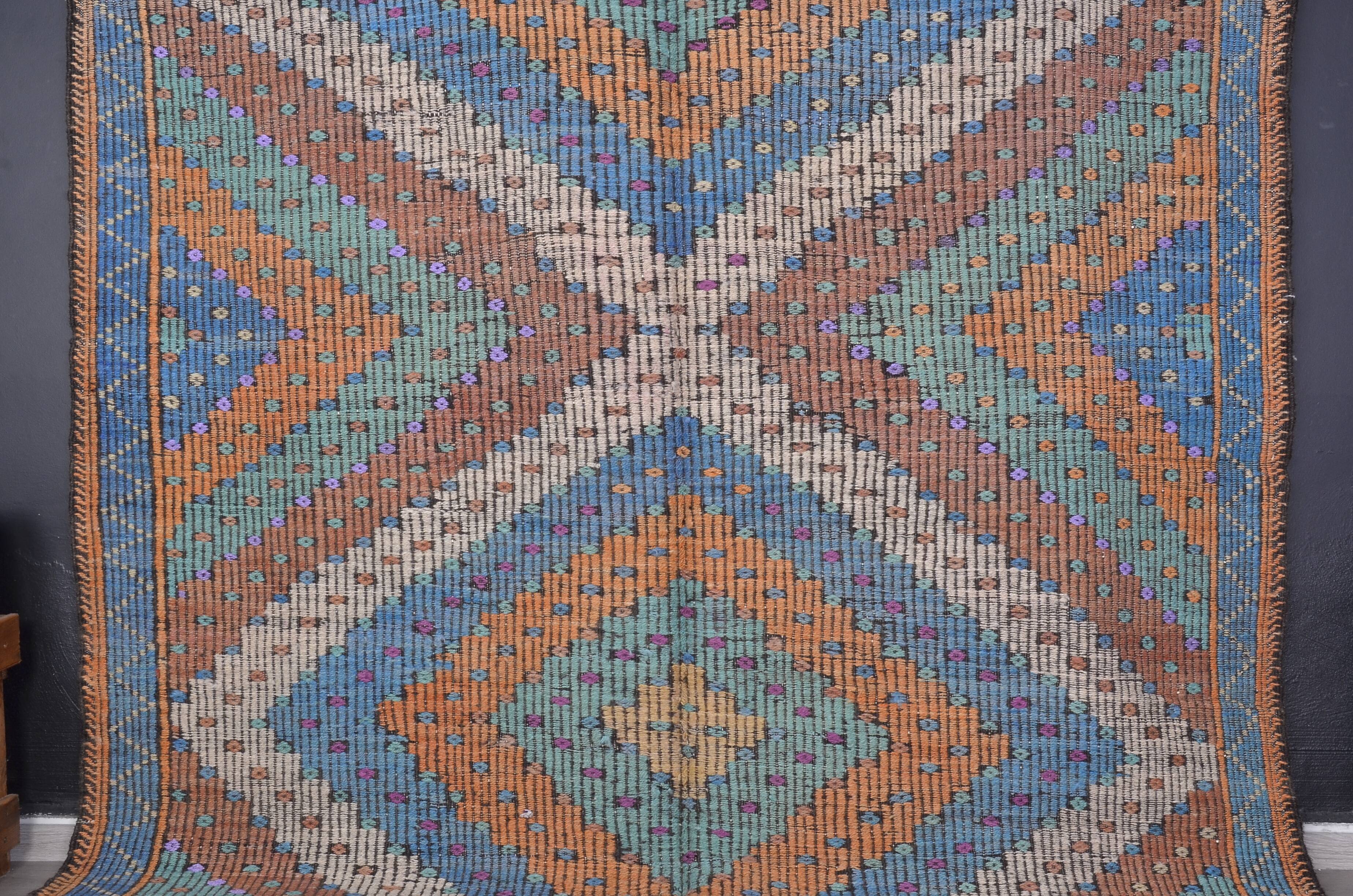 Oversize Handwoven Oushak Kilim Rug sku1897