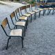Set of 10 Mullca chairs