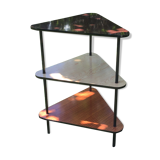 Vintage furniture three formica wheeled shelves, design 50-60