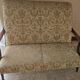 Salon vintage 3 pièces en tissu beige