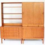 Pair of Scandinavian teak bookcases from the 60s