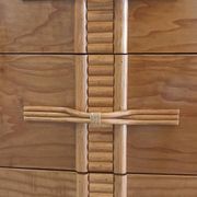 Vintage chest of drawers with bamboo and rattan details
