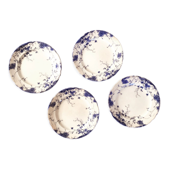 Set de 4 assiettes Empire Works Stoke on Trent série "Zephyr”